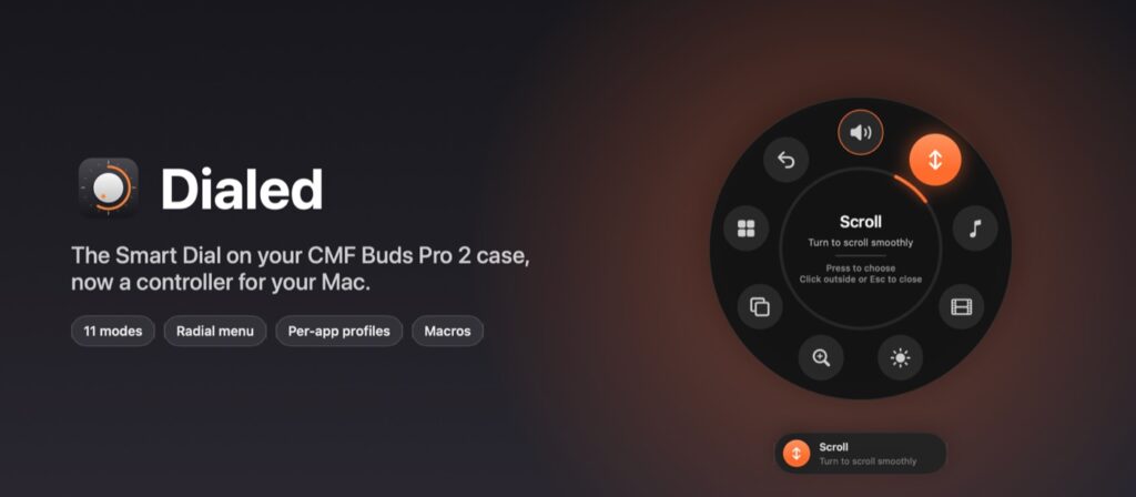 Dialed: the CMF Buds Pro 2 Smart Dial as a Mac controller