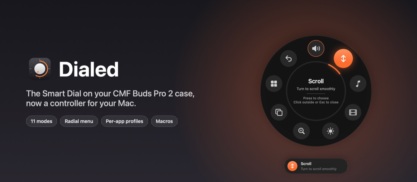 Dialed: the CMF Buds Pro 2 Smart Dial as a Mac controller